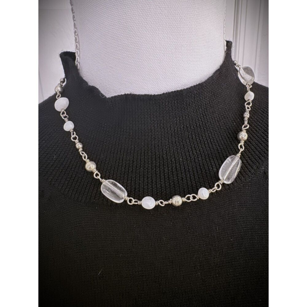 Silpada Pearl and Crystal Necklace